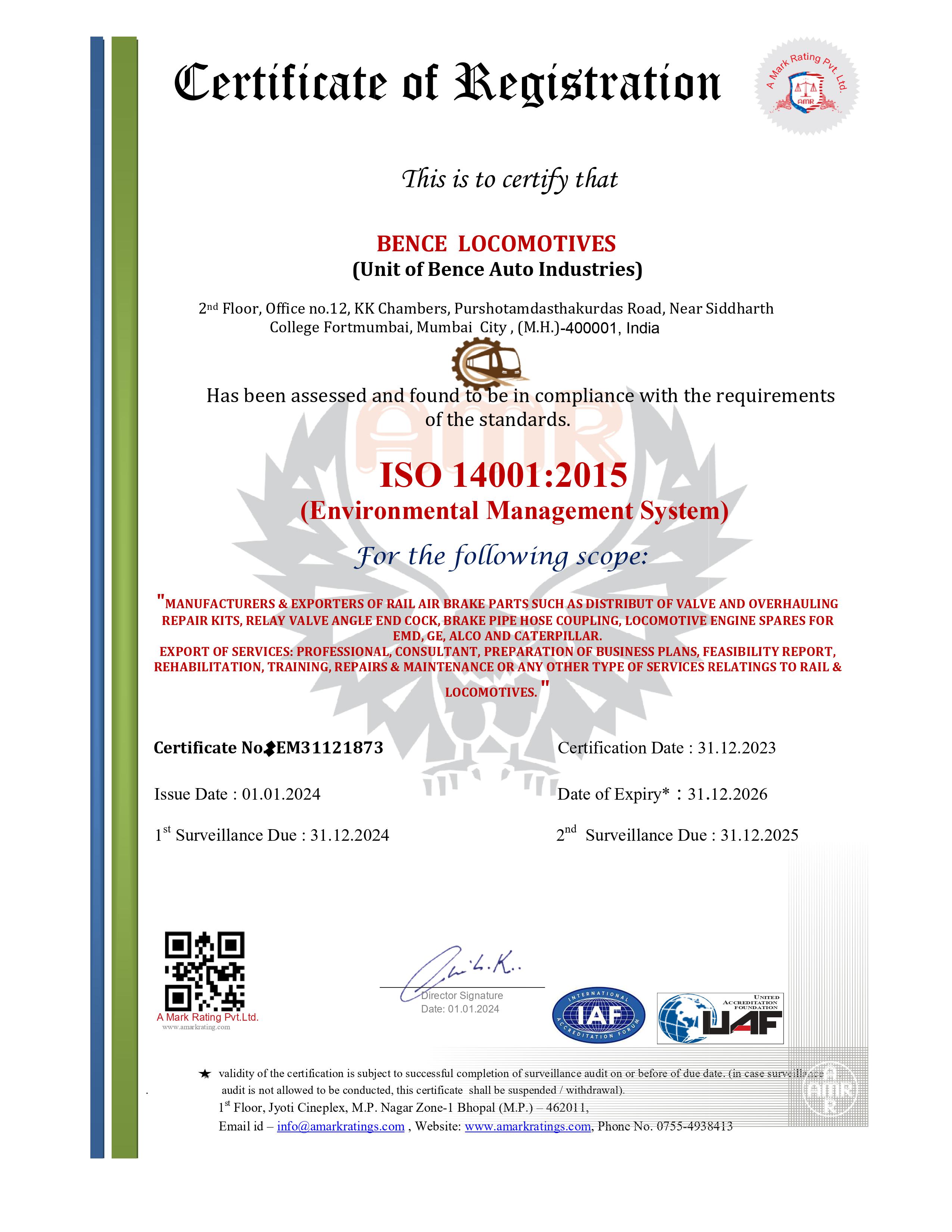 ISO Certificate 1